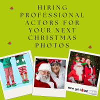 Professional Actors Christmas Photo Shoot